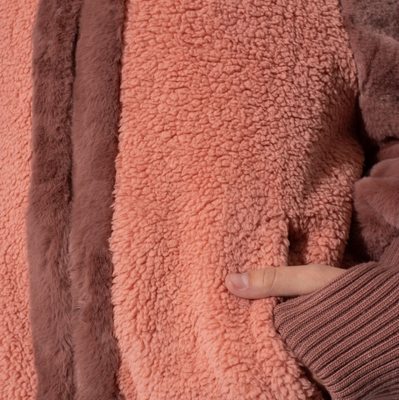 UGG FAUX-FUR Augusta Sherpa Baseball Jacket - Picture 6 of 15